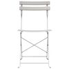 vidaXL Silla de jard&iacute;n plegable 2 pcs Beige 42 x 46 x 82cm Metal