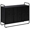 vidaXL Aparador Roble Negro 102 x 35 x 75 cm Madera de ingenier&iacute;a