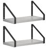 vidaXL Estanter&iacute;as de pared 2 uds. Gris Hormig&oacute;n 30 x 16 x 15,5 cm