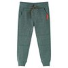 Pantalones de ch&aacute;ndal infantiles verde oscuro 92