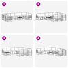 vidaXL Conjunto de sof&aacute;s de exterior 11 pcs Natural y Antracita