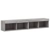 vidaXL Muebles de TV con luces LED 2 uds gris Sonoma 80x30x30 cm
