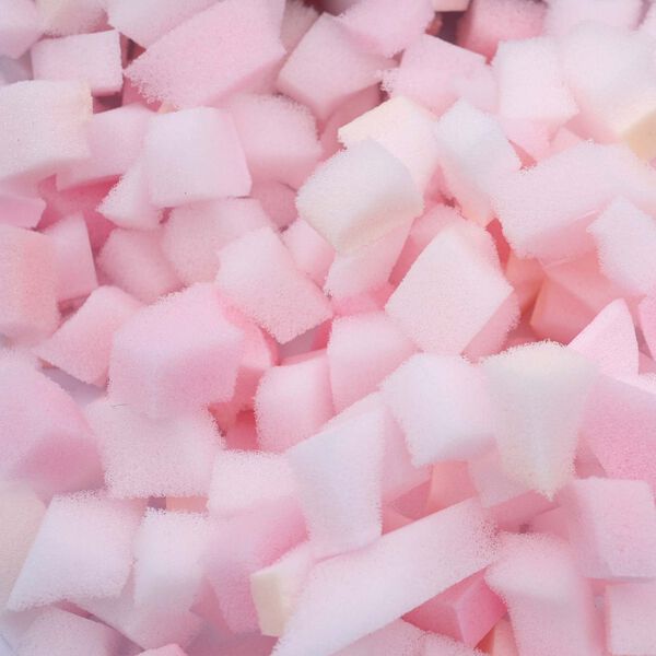 vidaXL Relleno de espuma triturada Rosa 10 kg Poliuretano