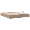 vidaXL Cama con almacenamiento Capuchino 180 x 200 cm Cuero sint&eacute;tico