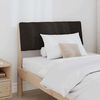 vidaXL Cabecero tapizado Negro 75 cm Madera de pino macizo