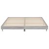 vidaXL Estructura de cama madera de ingenier&iacute;a gris Sonoma 120x200 cm