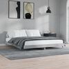 vidaXL Estructura de cama madera de ingenier&iacute;a gris hormig&oacute;n 200x200cm