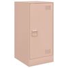vidaXL Aparador de acero rosa 34,5x39x73 cm