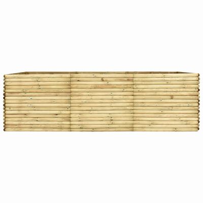 vidaXL Arriate de madera de pino impregnada 300x50x96 cm