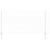 vidaXL Valla con Poste Plateado 1,2 x 50 m Acero
