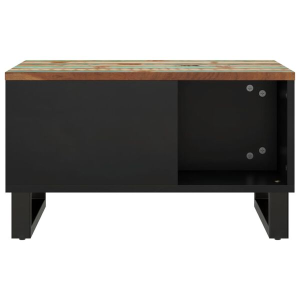 vidaXL Mesa de centro de madera maciza reciclada 60x50x35 cm