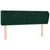 vidaXL Cabecero de terciopelo verde oscuro 147x23x78/88 cm