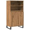 vidaXL Aparador alto madera de ingenier&iacute;a roble artisan 60x36x110 cm