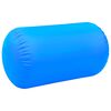 vidaXL Rollo hinchable de gimnasia con bomba PVC azul 100x60 cm