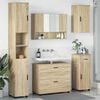 vidaXL Juego de muebles de baño 5 pcs Roble Sonoma 30 x 35 x 192 cm