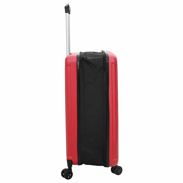 vidaXL Maleta con cerradura Rojo 34 x 23 x 55.5 cm Pl&aacute;stico ABS