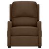 vidaXL Sill&oacute;n de masaje el&eacute;ctrico tela marr&oacute;n
