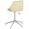 vidaXL Sillas de comedor giratorias 6 uds cuero sint&eacute;tico color crema