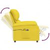 vidaXL Sill&oacute;n de masaje el&eacute;ctrico tela amarillo claro
