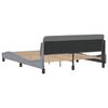vidaXL Estructura de cama Dover tela gris claro 160x200 cm
