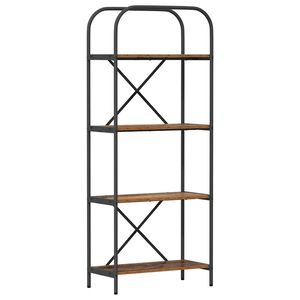 vidaXL Estante de libros 4 niveles 60 x 30 x 146 cm Madera vieja