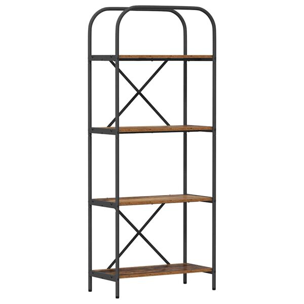 vidaXL Estante de libros Madera vieja 60 x 30 x 146 cm