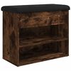 vidaXL Zapatero madera de ingenier&iacute;a roble ahumado 62x32x50 cm