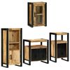 vidaXL Juego de muebles de ba&ntilde;o 4 uds. Marr&oacute;n 55 x 35 x 60 cm