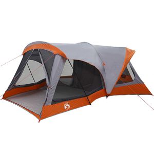 vidaXL Tienda Familiar Gris y naranja 550 x 555 x 208 cm
