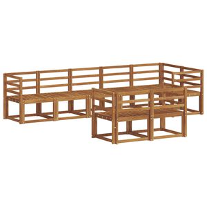 vidaXL Conjunto de sof&aacute;s de exterior 8 pcs Natural