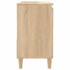 vidaXL Armario de ba&ntilde;o madera contrachapada roble Sonoma 65x33x60 cm