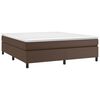 vidaXL Estructura de cama con somier cuero sint&eacute;tico marr&oacute;n 180x200cm