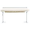 vidaXL Toldo de pie independiente color crema 500x300 cm