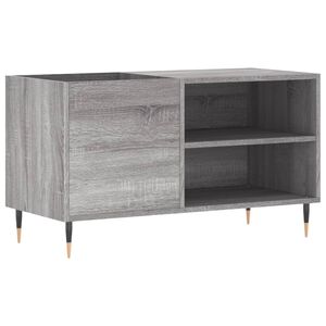 vidaXL Mueble de discos madera de ingenier&iacute;a gris Sonoma 85x38x48 cm