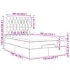 vidaXL Estructura de cama otomana colch&oacute;n tela topo 120x190 cm