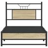 vidaXL Estructura de cama sin colchón madera roble Sonoma 75x190 cm