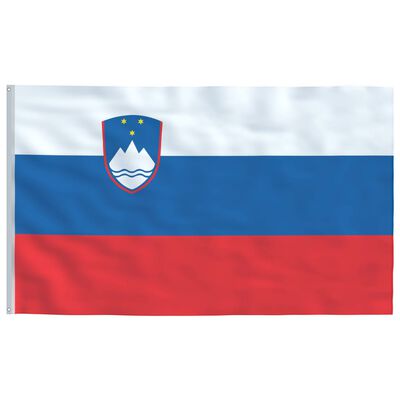 vidaXL Bandera de Eslovenia y mástil de aluminio 6,2 m