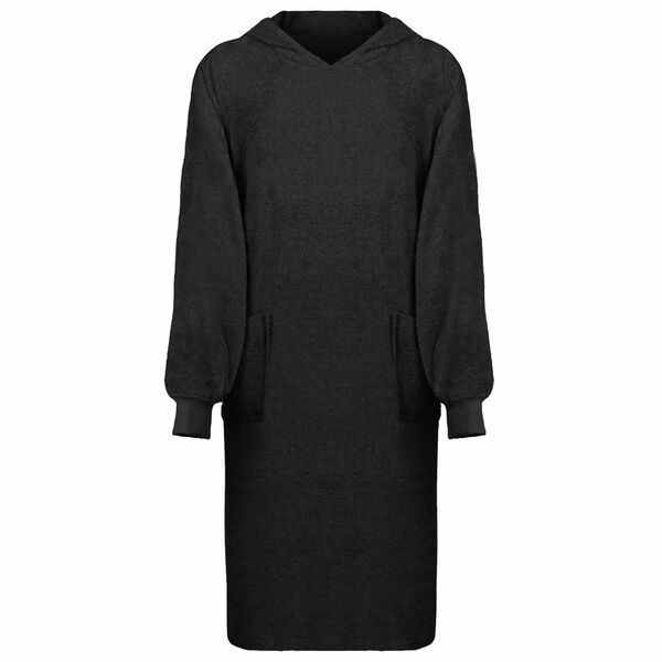 vidaXL Sudadera manta KINN Negro XL Algod&oacute;n