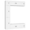 vidaXL Set de muebles para TV 7 piezas madera contrachapada blanco