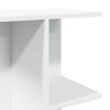 vidaXL Mesita de noche madera contrachapada blanco 46,5x29x61cm