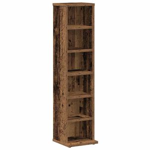 vidaXL Estanter&iacute;a para CDs de madera contrachapada madera envejecida