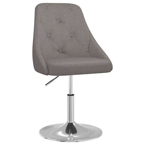 vidaXL Taburete de cocina tela gris oscuro