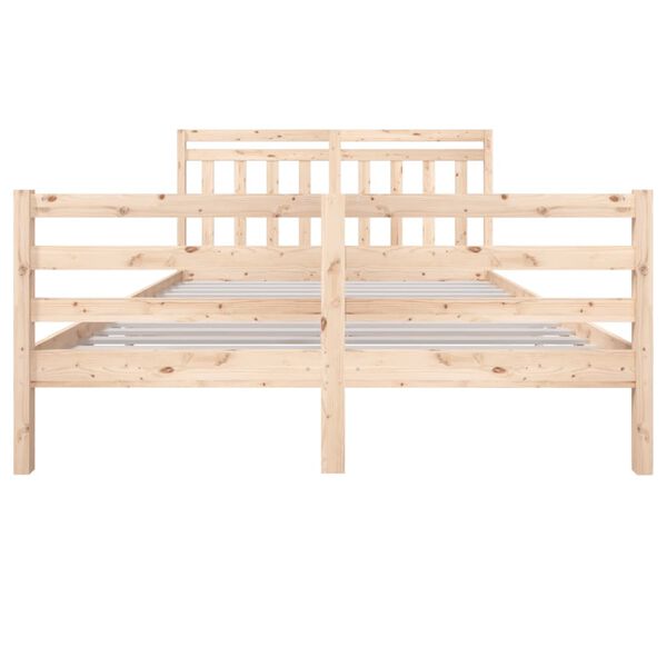 vidaXL Estructura de cama de madera maciza 150x200 cm