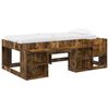 vidaXL Cama Infantil con Almacenamiento Roble Ahumado 75 x 190 cm