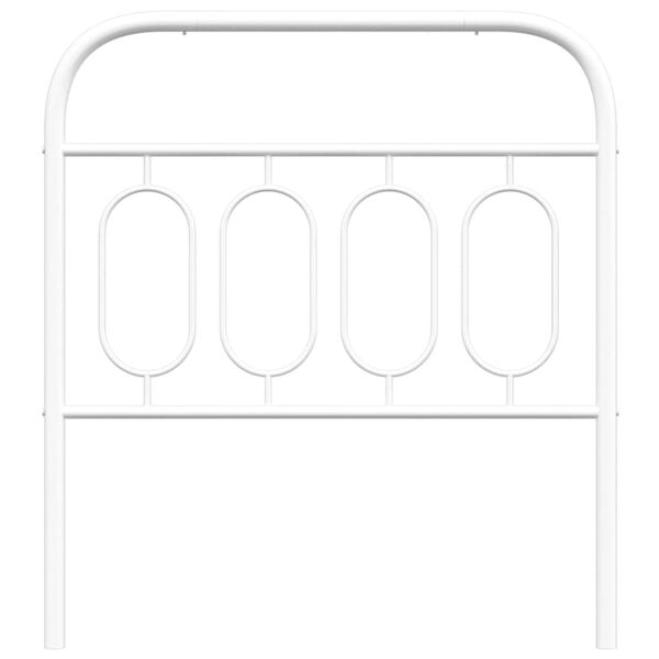 vidaXL Cabecero de metal blanco 90 cm