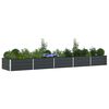vidaXL Jardinera Antracita 195 x 100 x 45 cm Acero Galvanizado