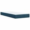 vidaXL Cama box spring con colch&oacute;n terciopelo azul 90x200 cm