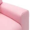vidaXL Sill&oacute;n reclinable para ni&ntilde;os cuero sint&eacute;tico rosa