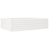 vidaXL Jardinera de madera maciza de pino blanco 90x60x23 cm