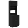 vidaXL Aparador de cocina Roble Negro 60 x 50 x 180 cm